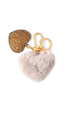 Portachiavi Cuore in Fauz Fur