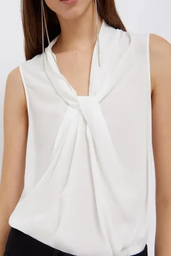Top in misto seta