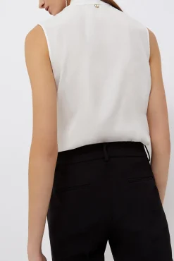 Top in misto seta