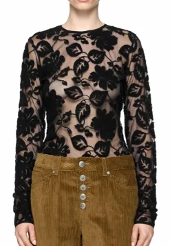 T-shirt slim in tulle